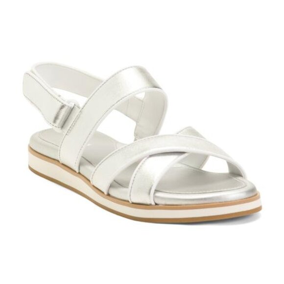Cole Haan Shoes - COLE HAAN Leather Mirabelle Criss Cross Comfort Sandals